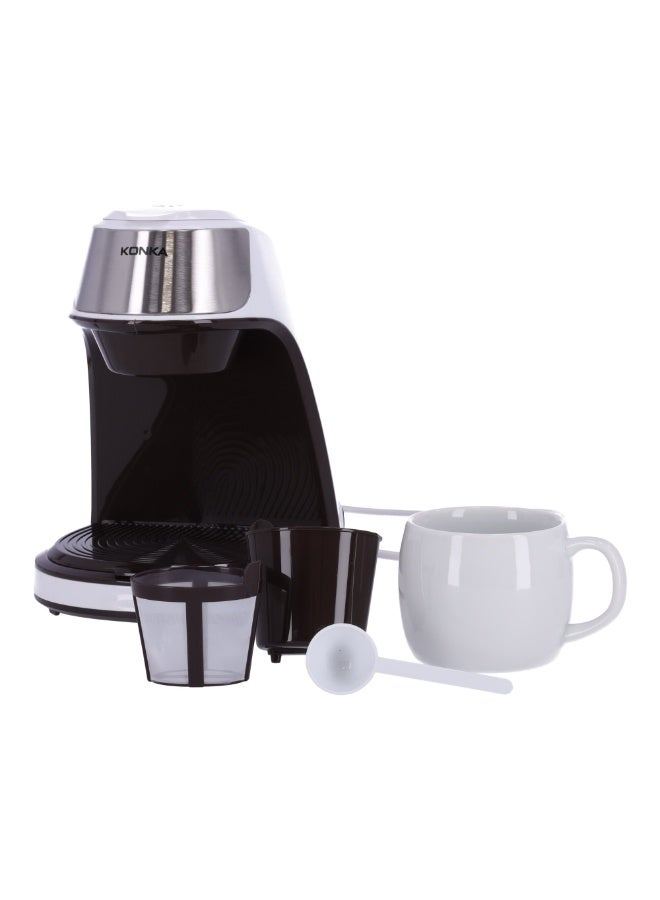 KONKA 2-in-1 Single Cup Coffee Machine with Travel Mug – Portable & Lightweight Personal Drip Coffee Maker - Image 1